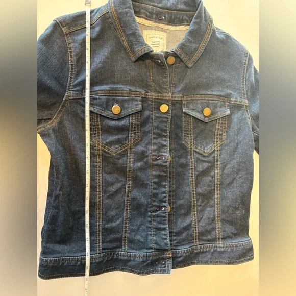 OPAQUE.CLIP Dark Denim Jean Jacket Japanese 40/L Button Front - Picture 7 of 10